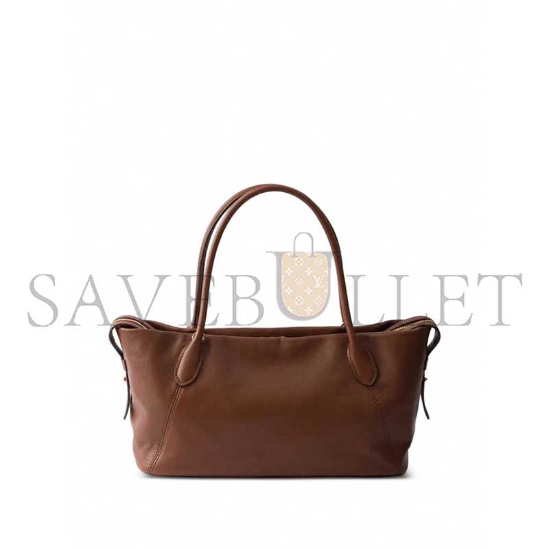 Pra*a OUVERT LARGE LEATHER TOTE BAG 1BG661 (32*18.5*13cm)